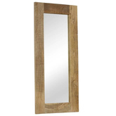 vidaXL Lustro z ramą z litego drewna mango, 50 x 110 cm