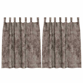 Zasłony z weluru 2 pcs Cappuccino 140 x 140 cm Aksamit