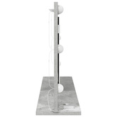 Lustro toaletowe Prostokątny Betonowy szary 80 x 45 x 18 cm