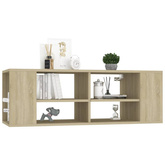 vidaXL Wisząca szafka pod TV, dąb sonoma, 102x35x35 cm