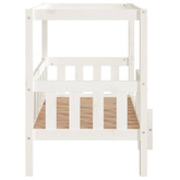 vidaXL Legowisko dla psa, białe, 95,5x73,5x90 cm, lite drewno sosnowe