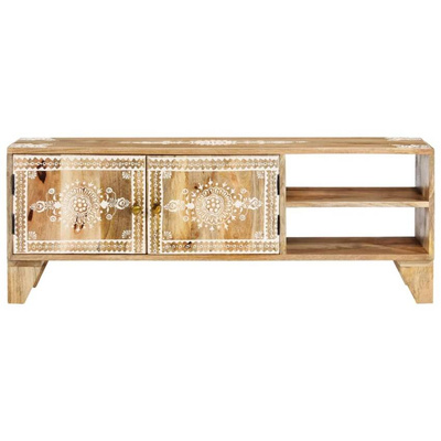 vidaXL Szafka pod TV, 110x30x40 cm, lite drewno mango