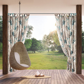 Zasłona Garden beżowa 155x260