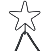 Metalowa choinka świąteczna z podstawą Czarny 90,5 cm Stal