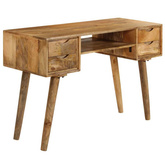 vidaXL Biurko z litego drewna mango, 115 x 47 x 76 cm