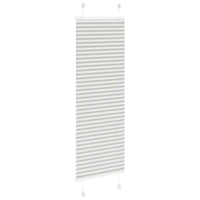 Roleta plisowana jasnoszara 40x100 cm Szerokość tkaniny 39,4 cm
