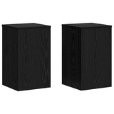 Stojak na rośliny 2 pcs Czarny Dąb 30 x 30 x 50 cm
