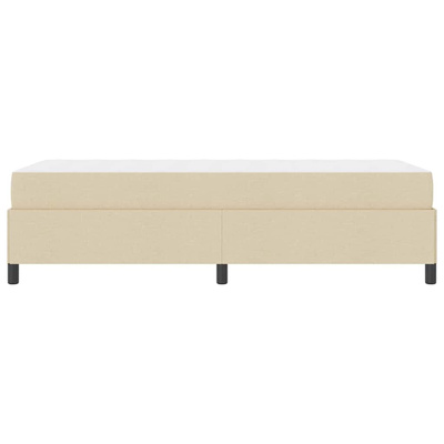 Łóżko sprężynowe Kremowy 80 x 200 cm tkanina