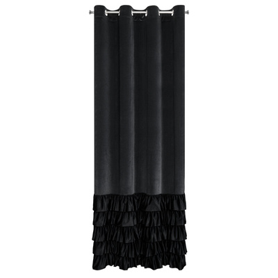 Zasłona Dani czarna 140x250