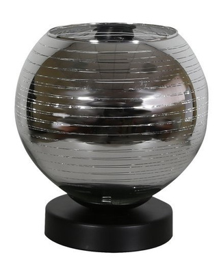 Lampka nocna Trio chrom srebrna miedź szklana nowoczesna E27 Candellux