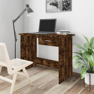vidaXL Biurko, przydymiony dąb, 100x50x76 cm, materiał drewnopochodny model standard