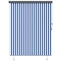 Roleta Niebieski i biały 200 x 250 cm Materiał i Aluminium