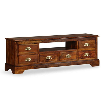vidaXL Szafka pod TV z drewna sheesham, 120 x 40 x 30 cm