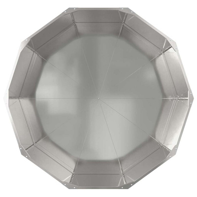 Donica Srebrny 120 x 120 x 50 cm Stal nierdzewna