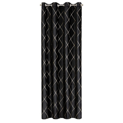 Zasłona Pier czarna 140x250