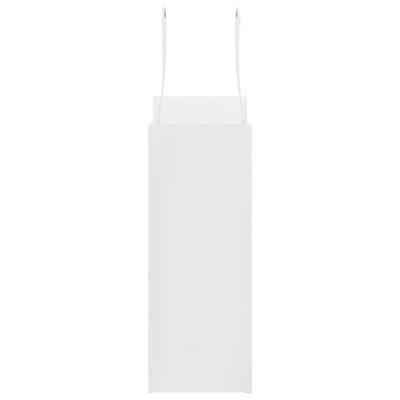 Torby papierowe 250 szt. z uchwytami białe 18x8x22 cm