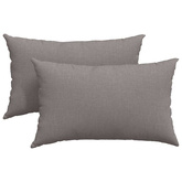 Poduszki na sofę 2 pcs Ciemnoszary 50 x 30 cm tkanina
