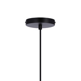 Lampa wisząca CORDEL elegancka - czarna z grafitowym kloszem kulką - nowoczesne oświetlenie salonu i łazienki 1x G9 LED