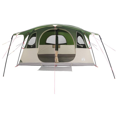 Namiot tunelowy 6-osobowy zielony Poliester i Stal