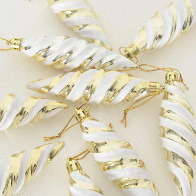 Świąteczna kula w spiralnym kształcie 40 pcs złoty