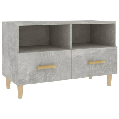 vidaXL Szafka pod TV, szarość betonu, 80x36x50 cm