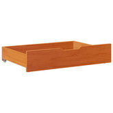 Szuflady pod łóżko, 2 szt, woskowy brąz, 85x55x17 cm, sosna