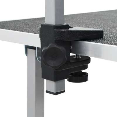 Stół groomerski z dwoma smyczami, regulowany