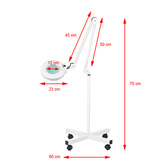 Lampa lupa led S4 + statyw led reg. natężenie światła 124695