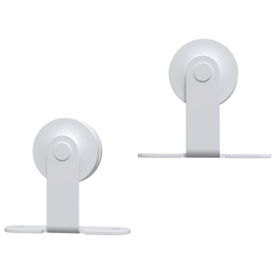 System do montażu drzwi przesuwnych, 200 cm, stalowy, biały