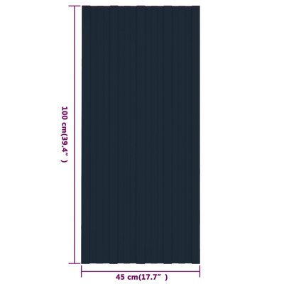 Panele dachowe, 12 szt., stal galwanizowana, antracyt, 100x45cm