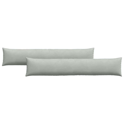 Poduszki na sofę 2 pcs Jasnoszary 200 x 40 cm