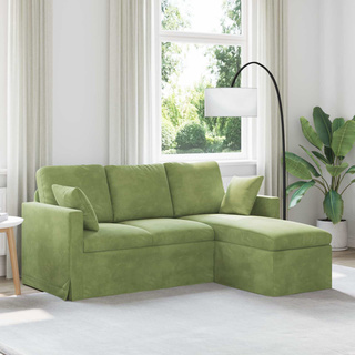 Sofa Jasnozielony 178 x 134 x 80 cm Aksamit
