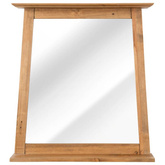 vidaXL Lustro łazienkowe, lite drewno sosnowe, 70x12x79 cm