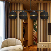 Lampa wisząca  PIANO 4 BLACK/GOLD