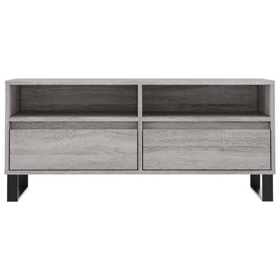 vidaXL Szafka pod TV, szary dąb sonoma, 100x34,5x44,5 cm
