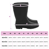 Buty deszczowe PVC Rozmiar 45 Czarny