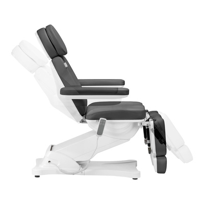 Elektryczny fotel kosmetyczny SILLON CLASSIC 2 silniki pedi szary 148289