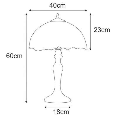 Lampka stołowa K-G16835 z serii ROSE