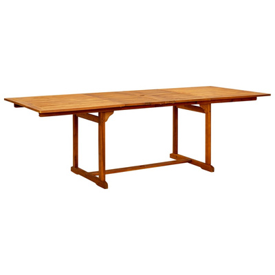7-częściowy zestaw mebli ogrodowych, lite drewno akacjowe, 160-240 cm