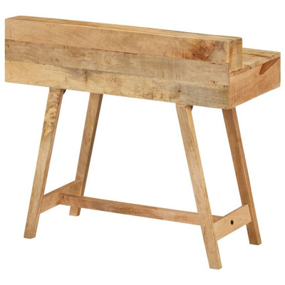 vidaXL Biurko, 100x45x90 cm, surowe drewno mango
