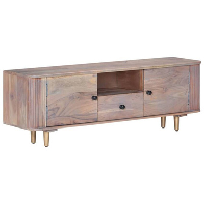 vidaXL Szafka pod TV, 118x30x40 cm, lite drewno akacjowe