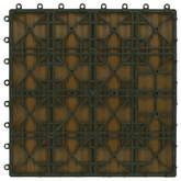 Płytka Tarasowa Projekt 3D 11 pcs Drewno tekowe 30 x 30 cm