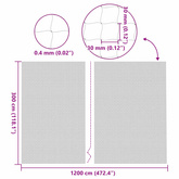 Siatka dla kota przezroczysta 12x3 m Nylon