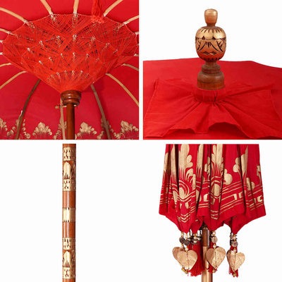 Baliński Parasol Czerwony 215 x 215 x 260 cm