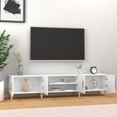 vidaXL Szafka pod TV, biała, 180x31,5x40 cm, materiał drewnopochodny