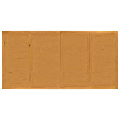 Stół jadalny 200 x 100 x 75 cm Dąb lite naturalny Prostokątny