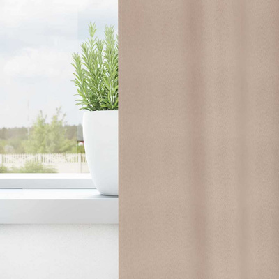 Firany blackout z kółkami 2 pcs Ciemnoszary 245 x 140 cm