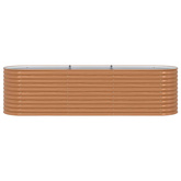 Podniesiony grządka Brązowy 320 x 80 x 81 cm Stal