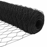 Ogrodzenie heksagonalne 1,2 x 100 m PVC Szary