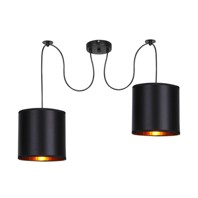 Lampa wisząca czarna 2xE27 Candida P 32-00842